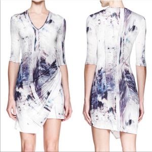 Helmut Lang Tidal Print Jersey Dress